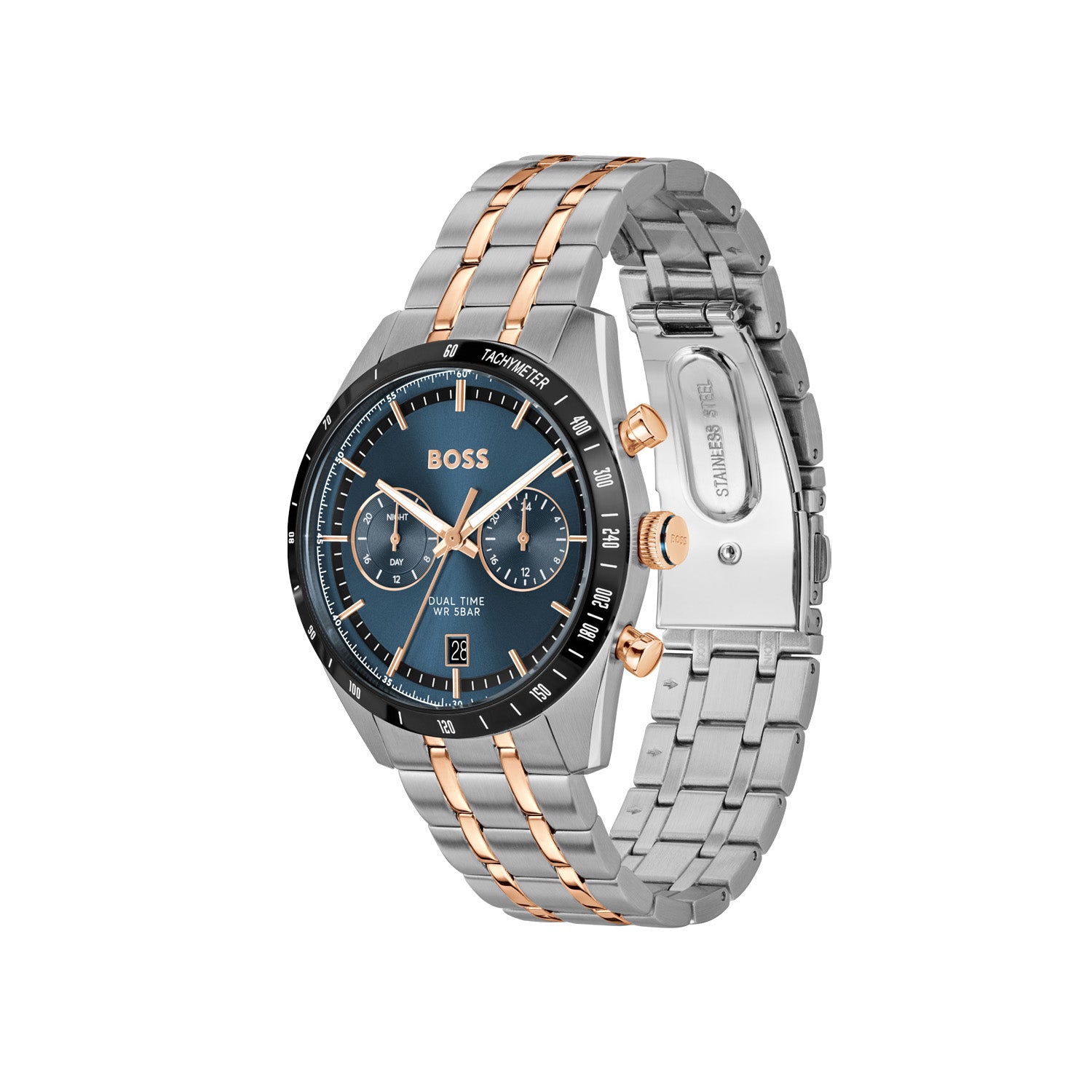Hugo Boss Heren Horloge HB1514288 41 mm Zilverkleurig