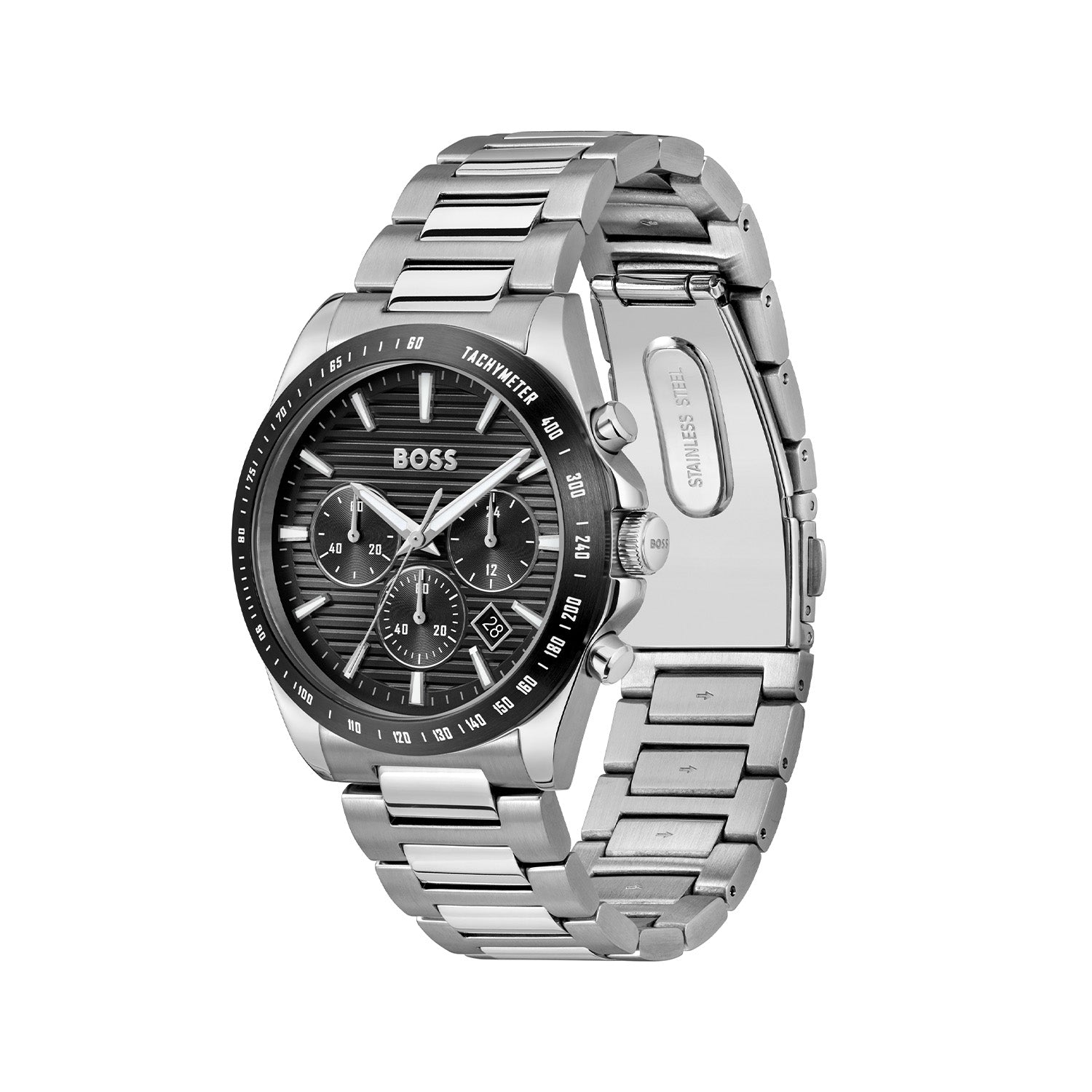 Hugo Boss Heren Horloge HB1514290 41 mm Zilverkleurig
