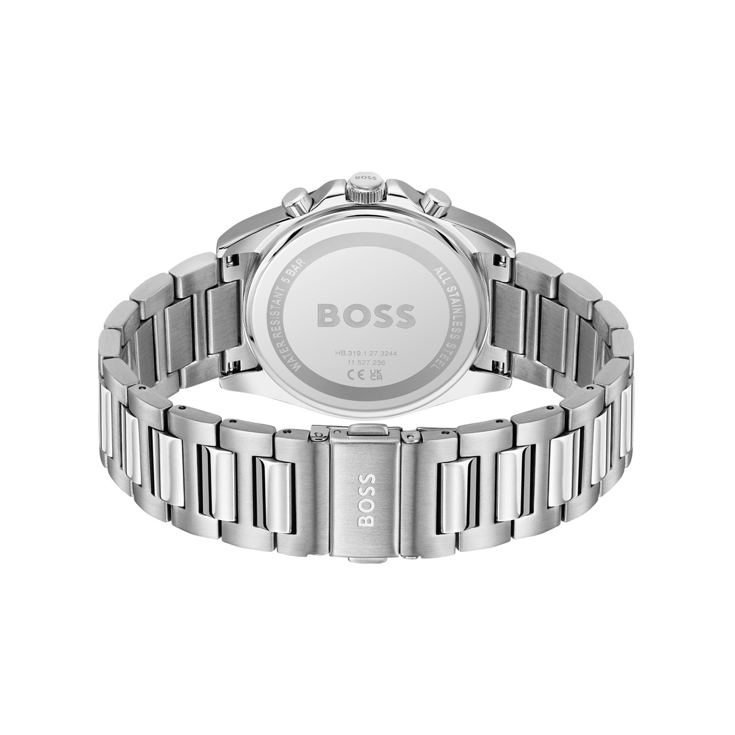 Hugo Boss Heren Horloge HB1514290 41 mm Zilverkleurig