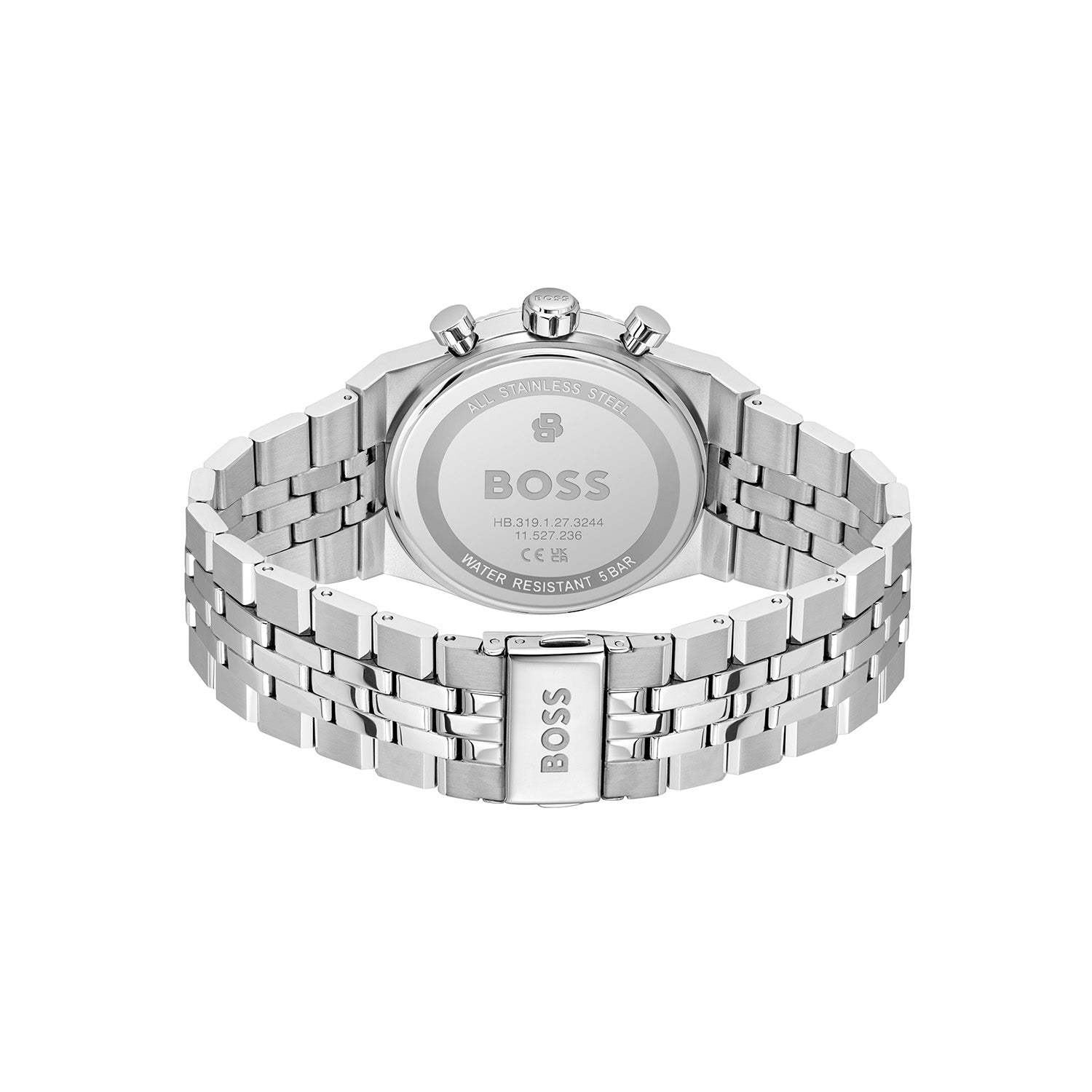 Hugo Boss Heren Horloge HB1514306 41 mm Zilverkleurig