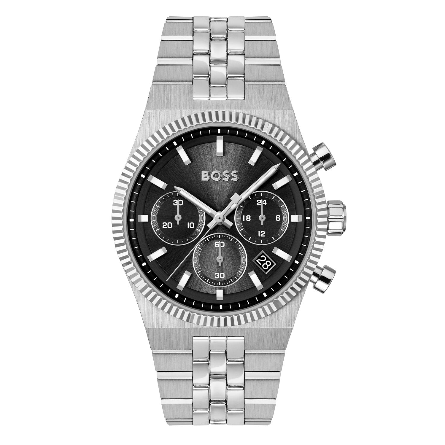 Hugo Boss Heren Horloge HB1514307 41 mm Zilverkleurig