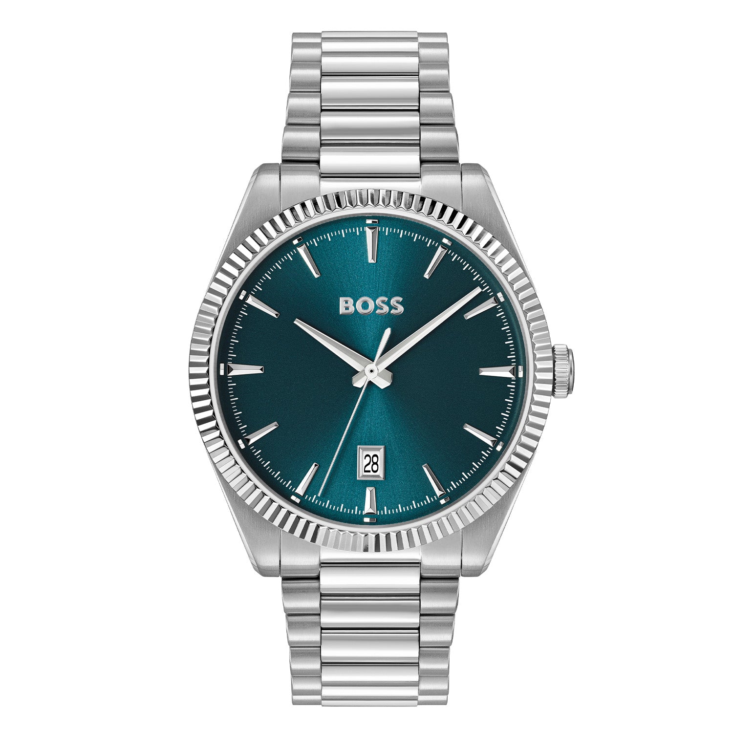 Hugo Boss Heren Horloge HB1514309 40 mm Zilverkleurig
