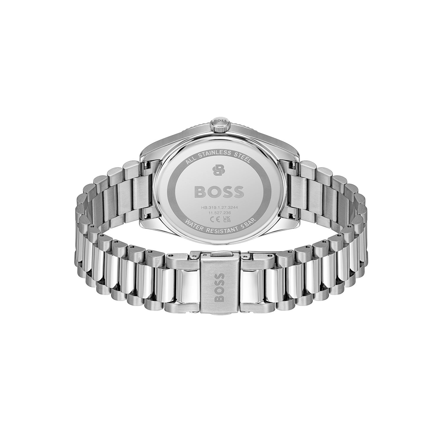 Hugo Boss Heren Horloge HB1514309 40 mm Zilverkleurig