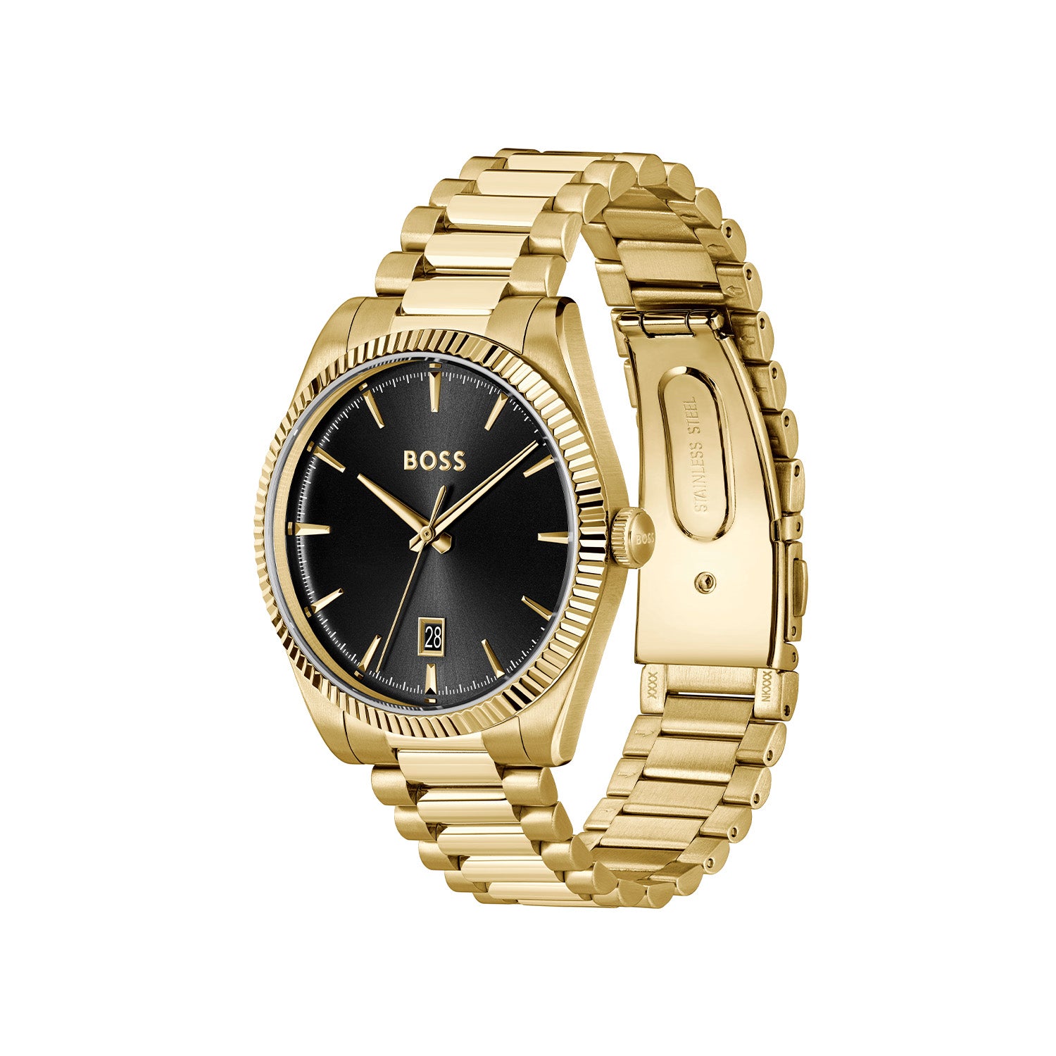Hugo Boss Heren Horloge HB1514312 40 mm Goudkleurig