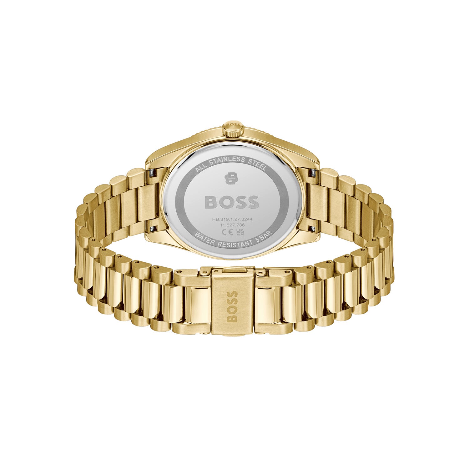 Hugo Boss Heren Horloge HB1514312 40 mm Goudkleurig