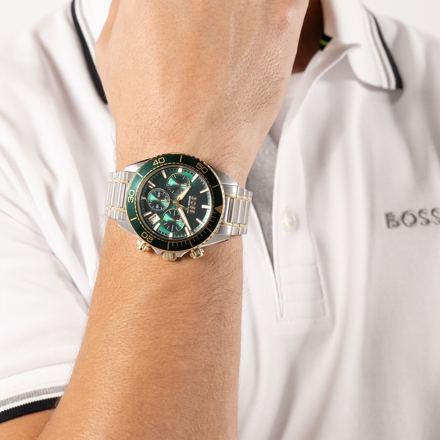 Hugo Boss Heren Horloge HB1514325 44 mm Zilverkleurig