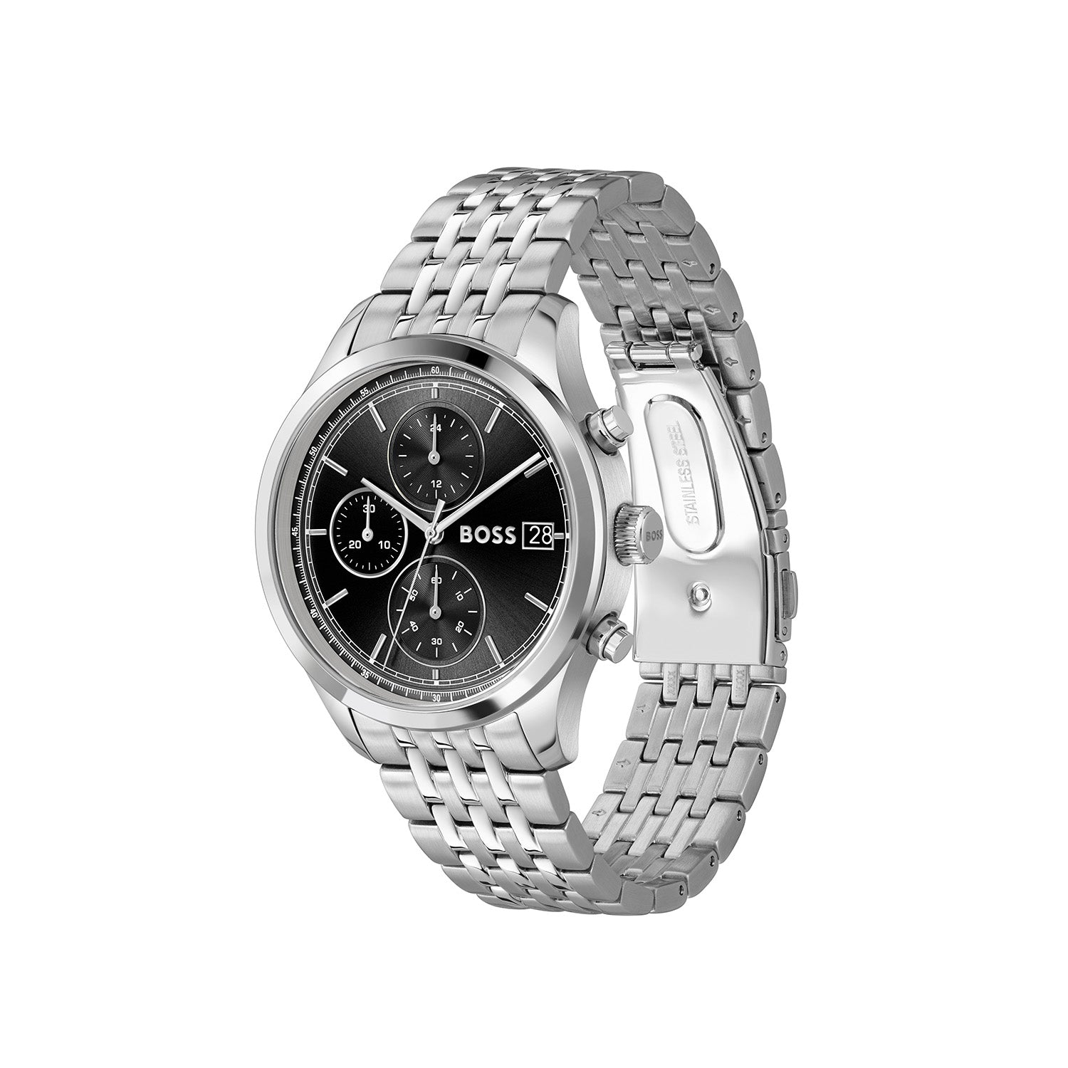Hugo Boss Heren Horloge HB1514328 41 mm Zilverkleurig