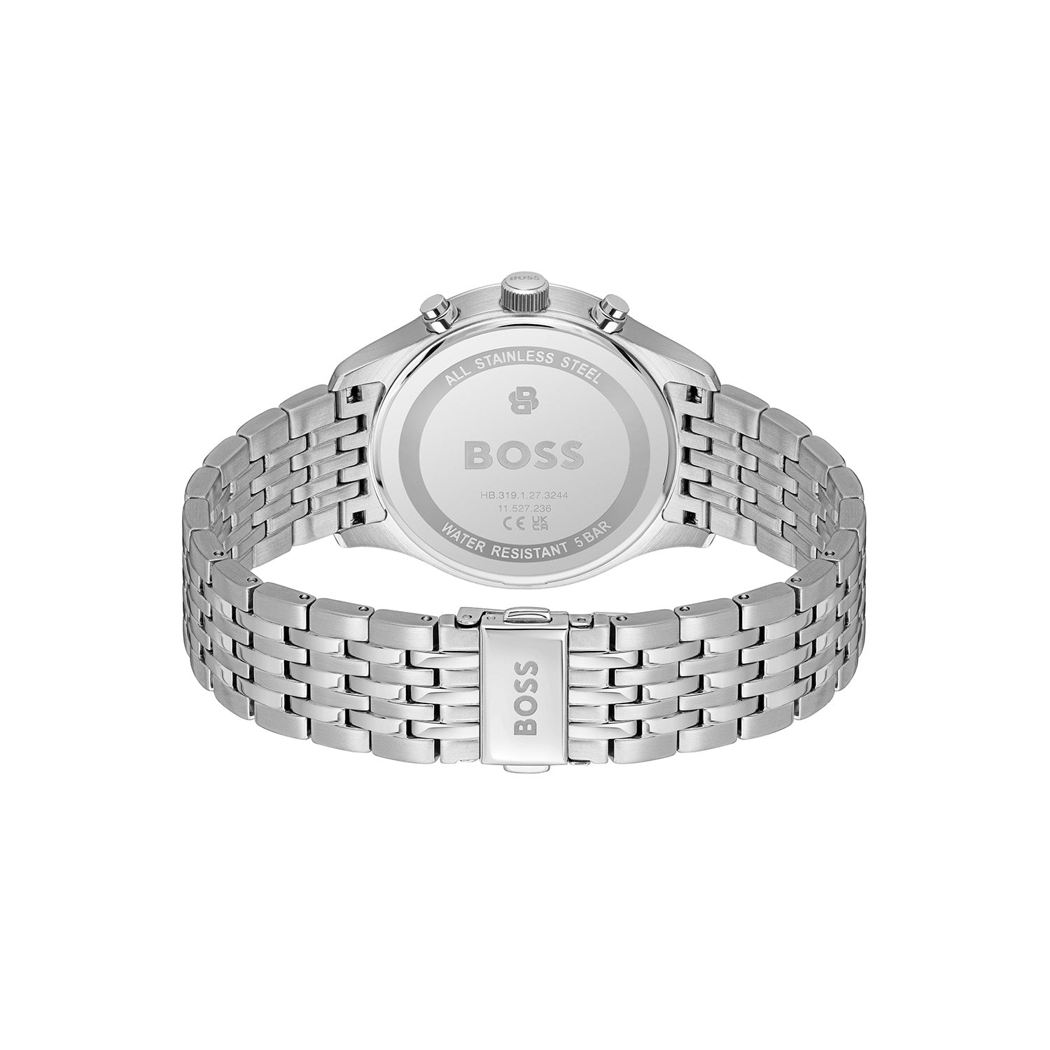 Hugo Boss Heren Horloge HB1514328 41 mm Zilverkleurig