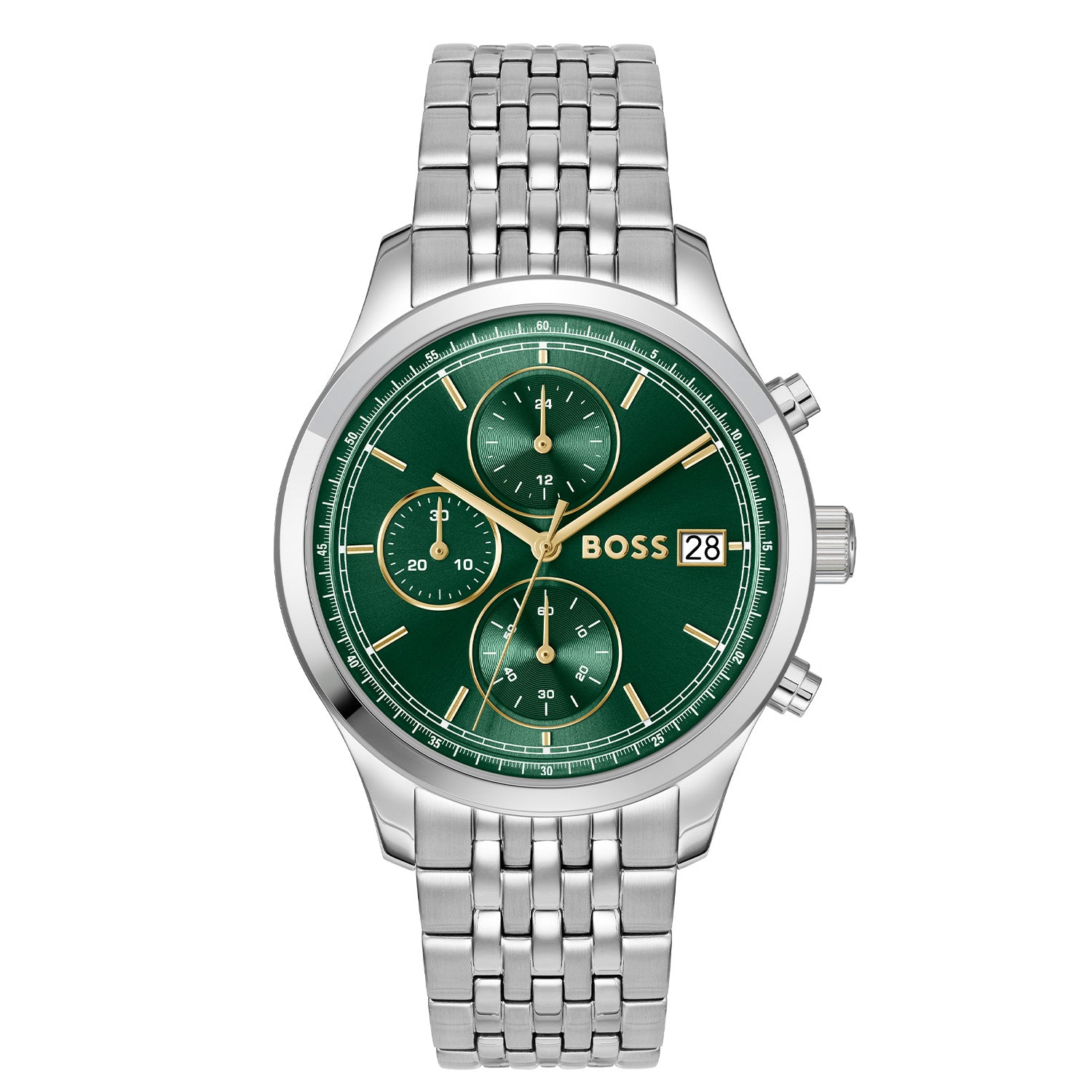 Hugo Boss Heren Horloge HB1514330 41 mm Zilverkleurig