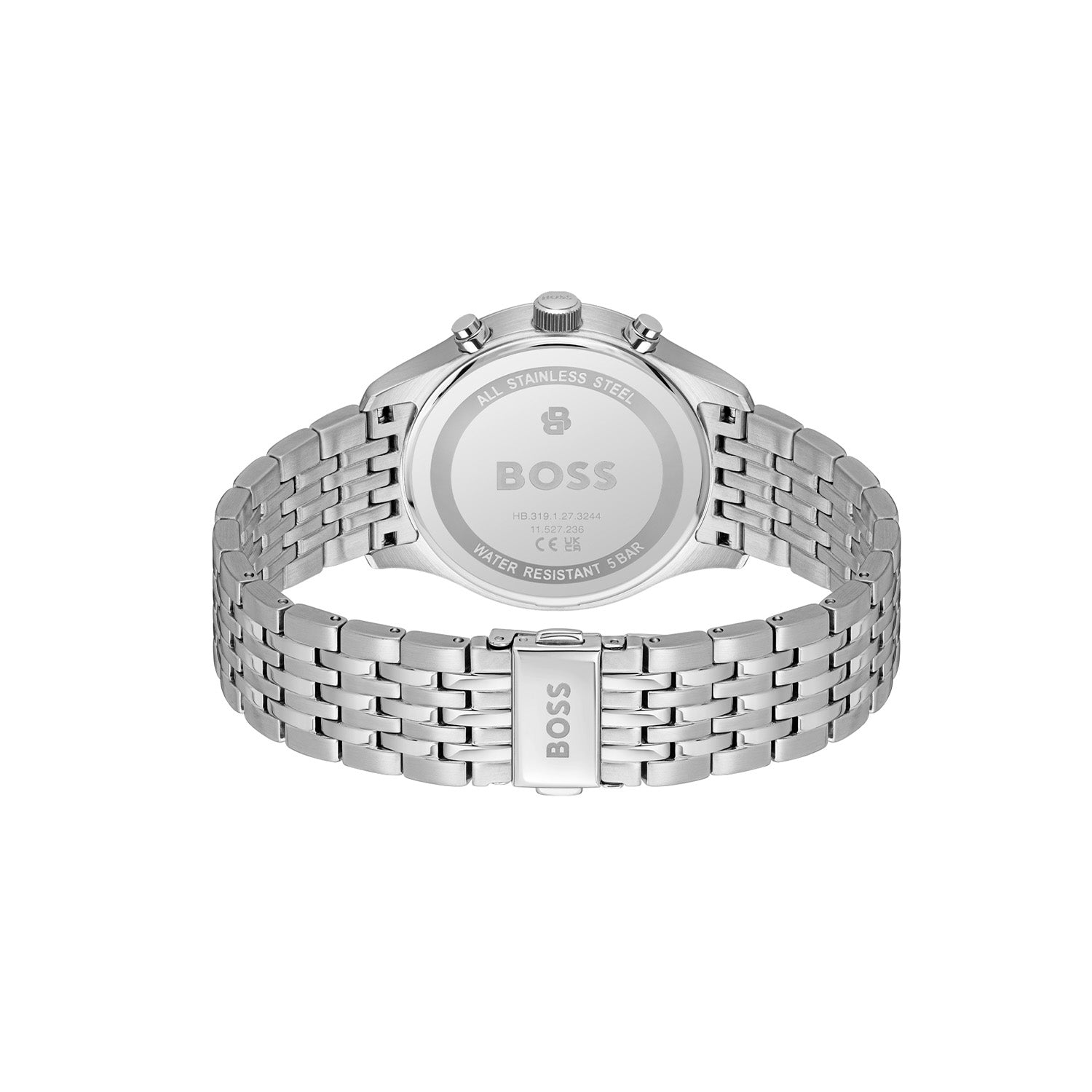 Hugo Boss Heren Horloge HB1514330 41 mm Zilverkleurig