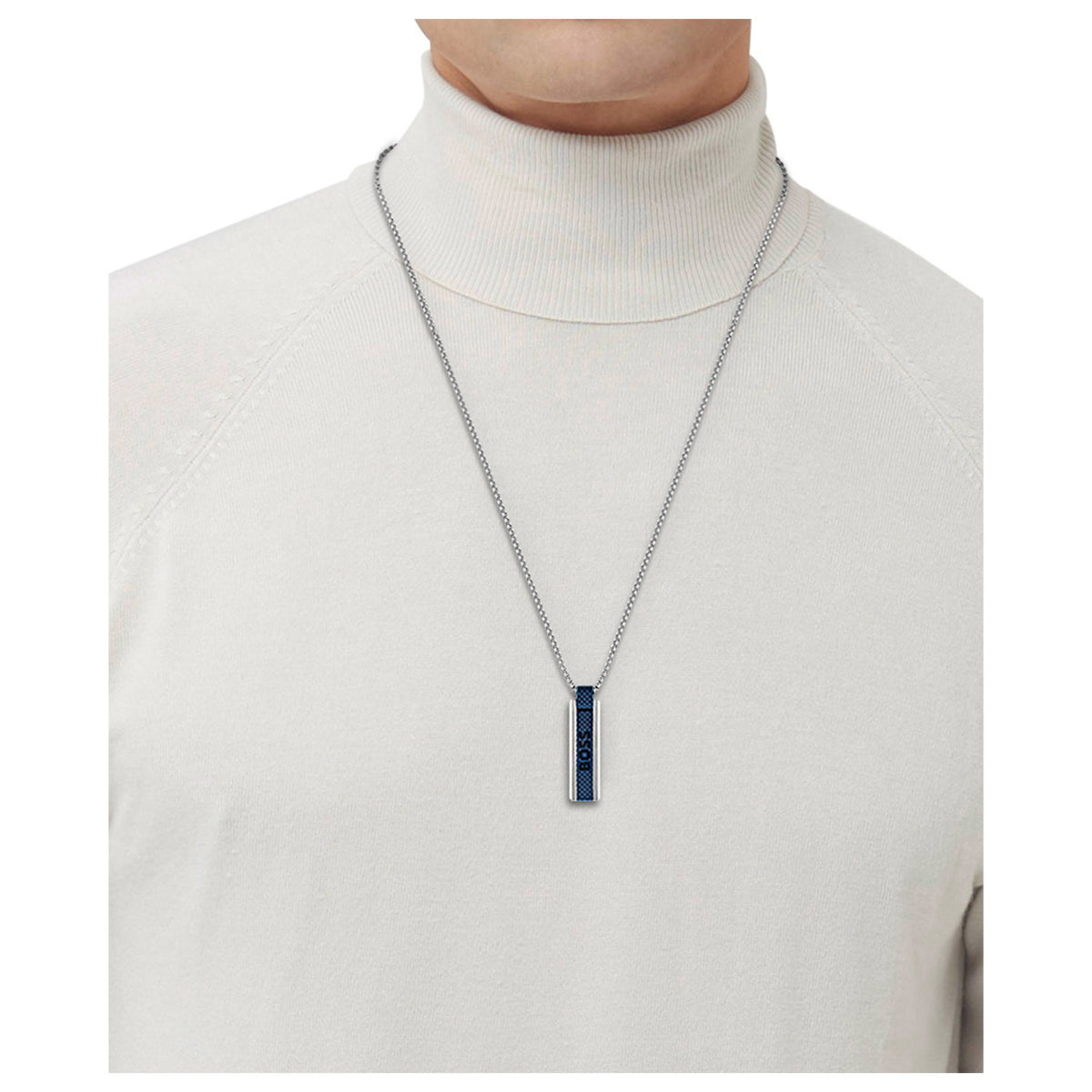 Hugo Boss Ketting HBJ1580370 Heren Zilverkleurig 60 cm