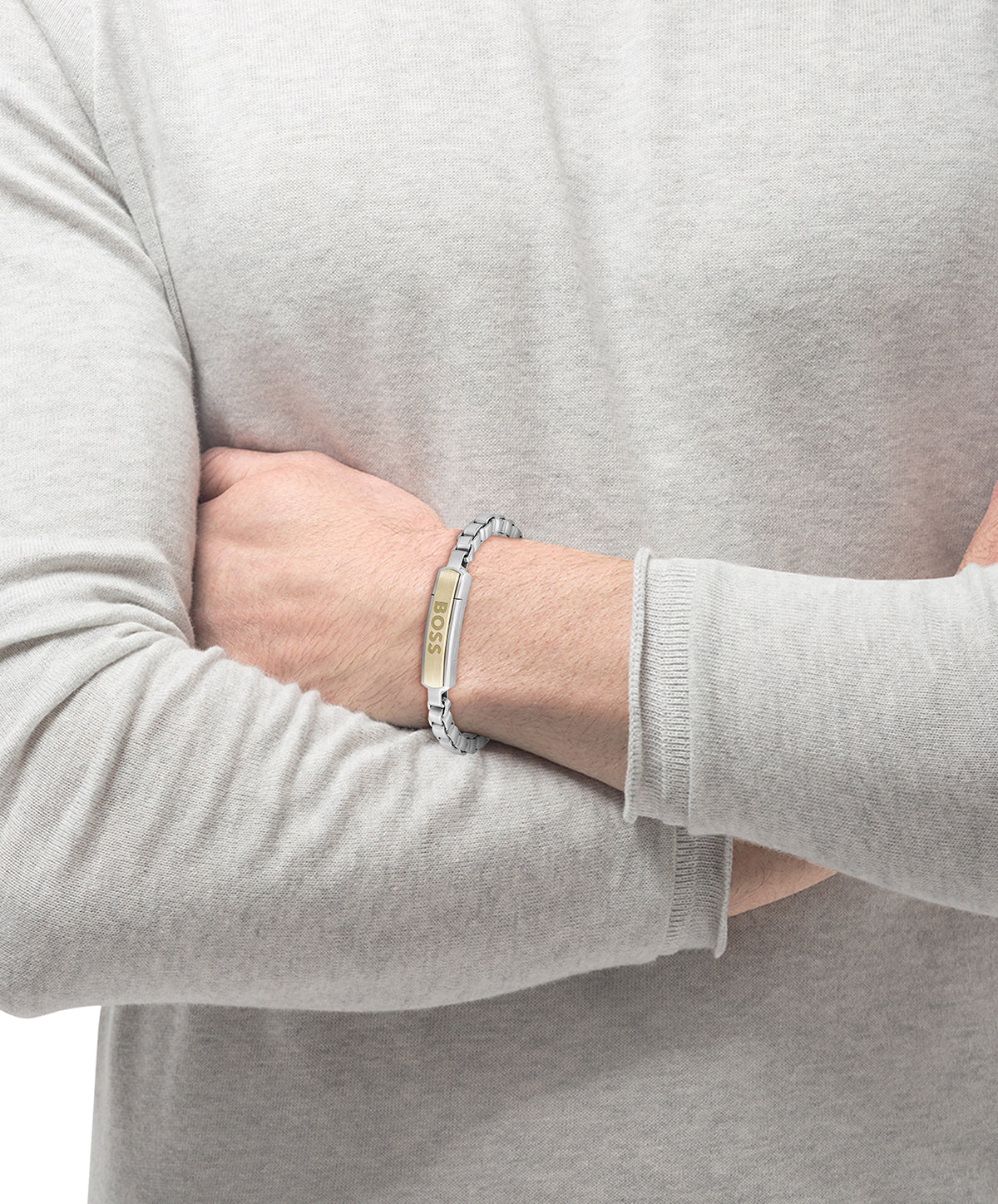 Hugo Boss Armband HBJ1580597M Heren Zilverkleurig 19 cm