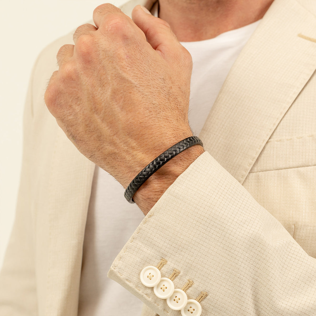 Hugo Boss Armband HBJ1580673 Heren Zwart