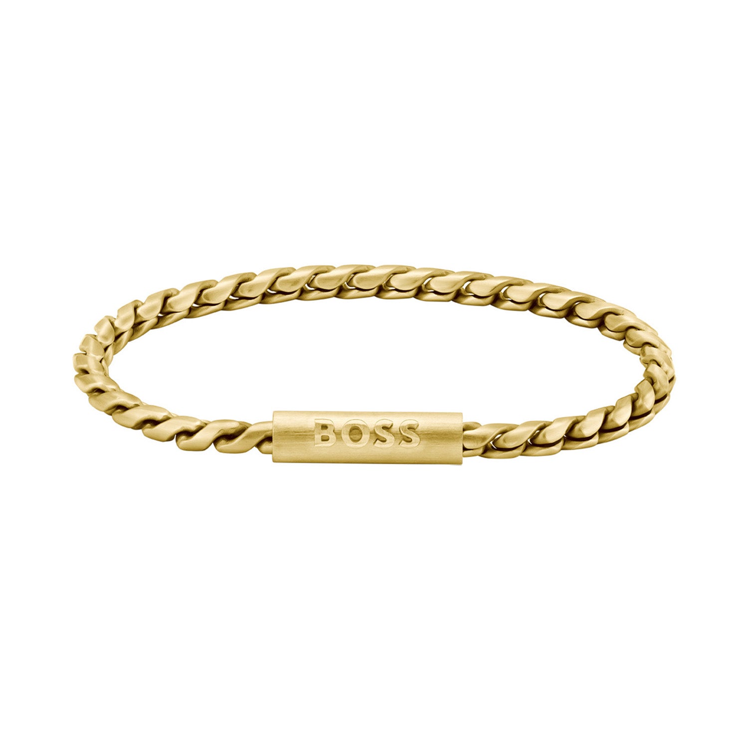 Hugo Boss Armband HBJ1580696 Heren Goudkleurig 19 cm