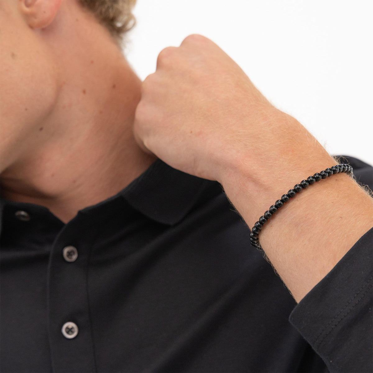 Hugo Boss Armband HBJ1580789M Heren Zwart 19 cm