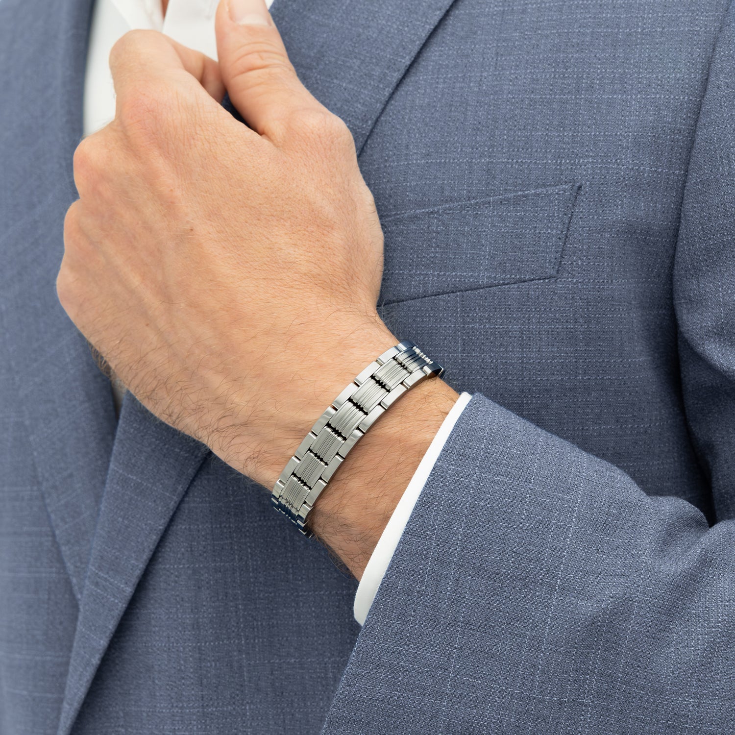Hugo Boss HBJ1580885 Heren Armband Zilverkleurig