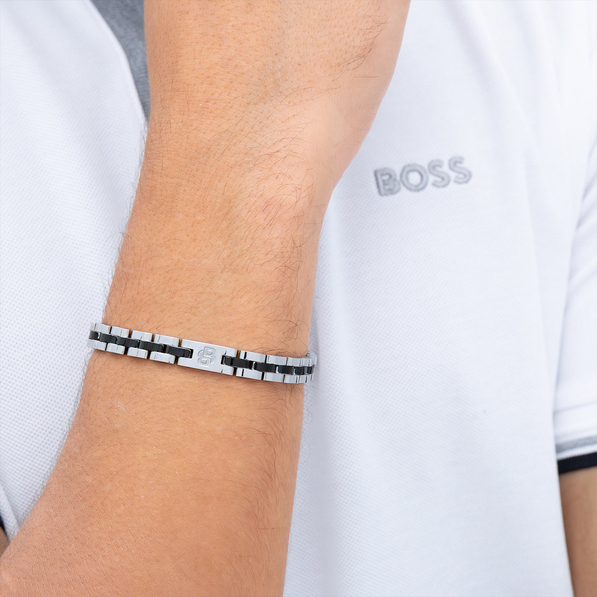Hugo Boss HBJ1580890 Heren Armband Zilverkleurig