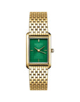 Rosefield horloge HEGSG-H05 Heirloom Emerald Dial Steel Gold - PansiteNederland.nl
