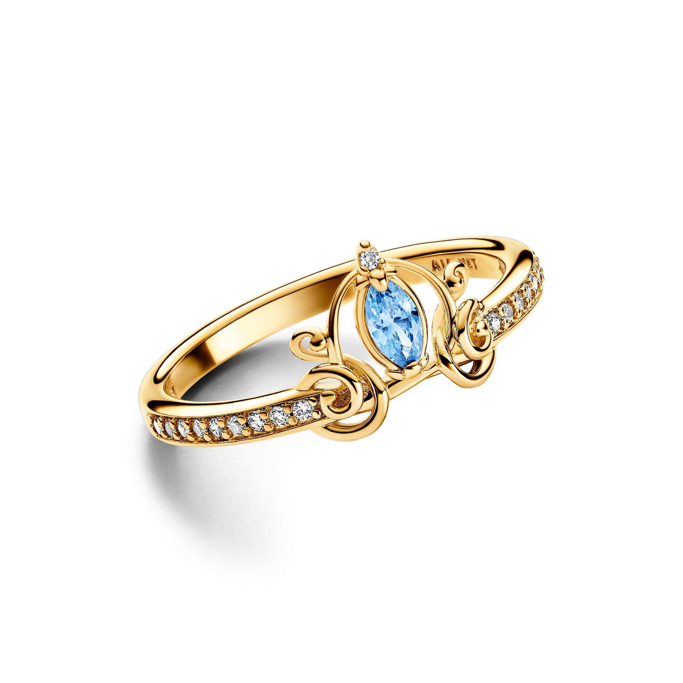 Pandora Ring Disney Assepoesters koets goudverguld - 163059C01