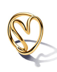 Pandora ESSENCE 14K Gold-Plated ring Hartvorm 163288C00 - PansiteNederland.nl