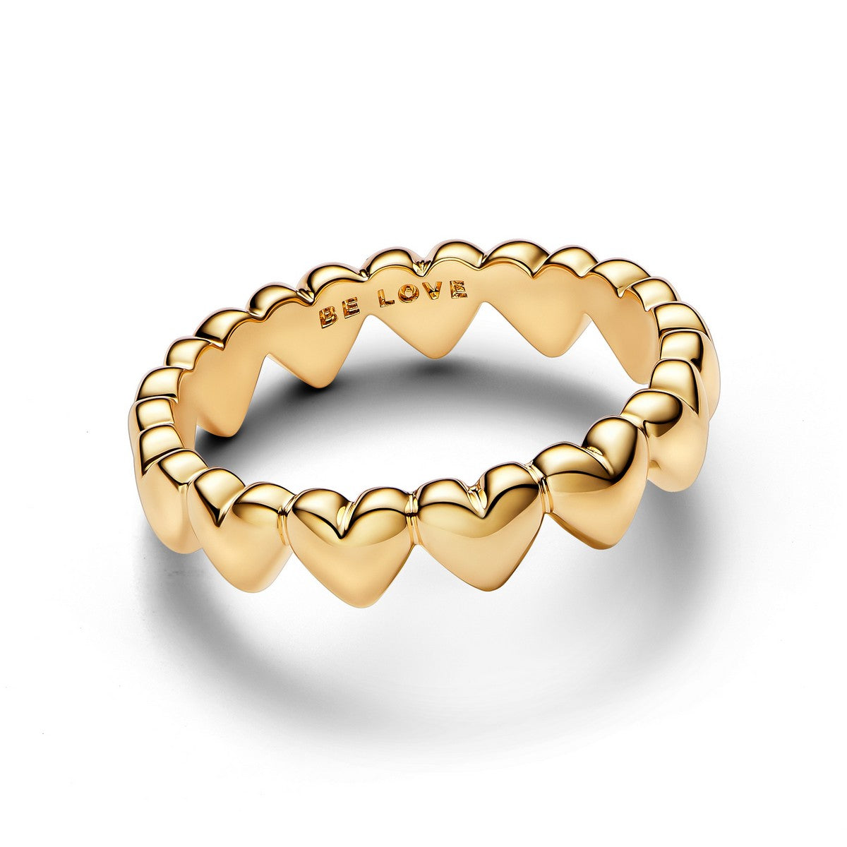 Pandora Rij Harten Ring goudverguld - 163427C00