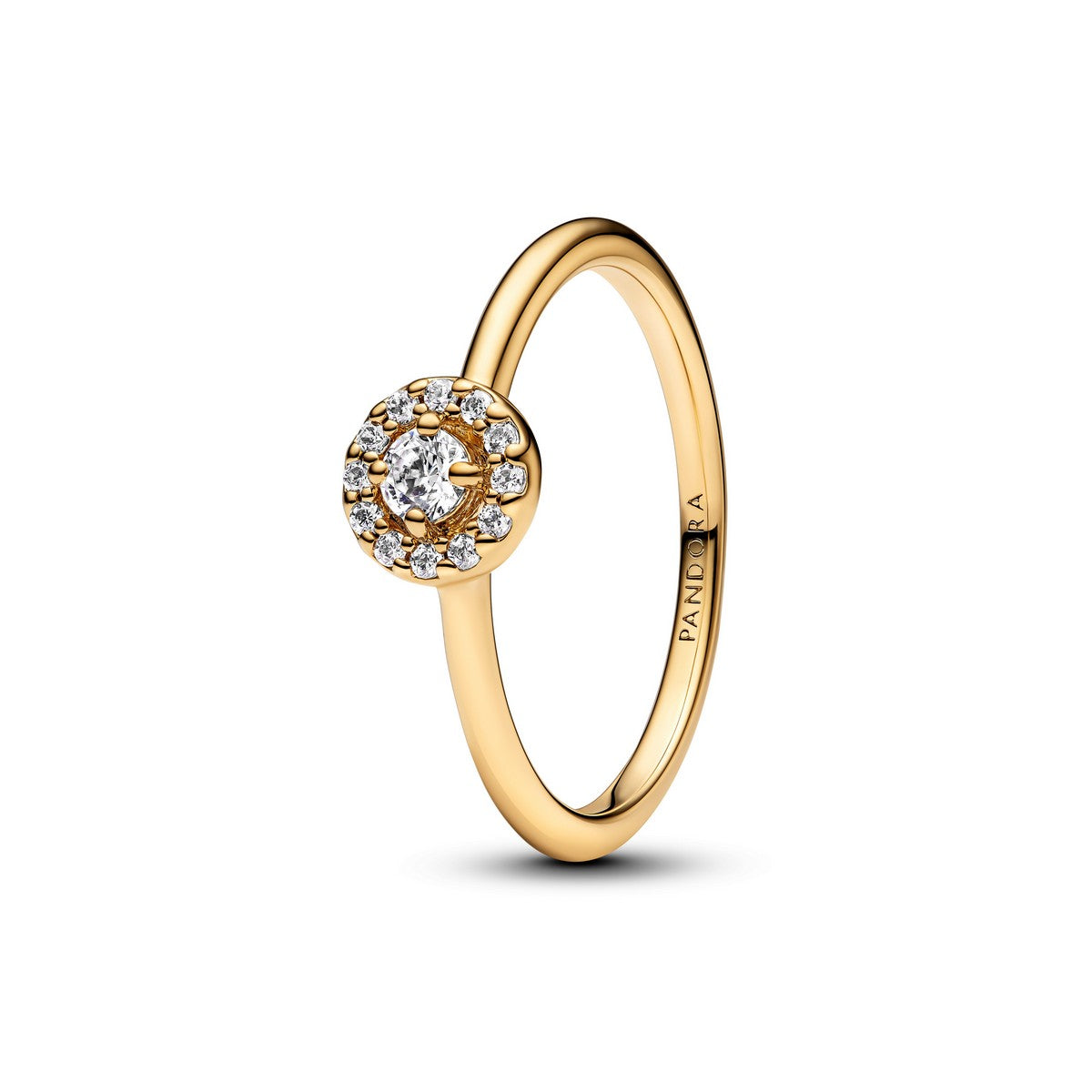 Pandora Ronde pavé halo-ring goudverguld - 163554C01