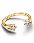 Pandora Sprankelende open ring met vallende sterren - 163582C01 - PansiteNederland.nl