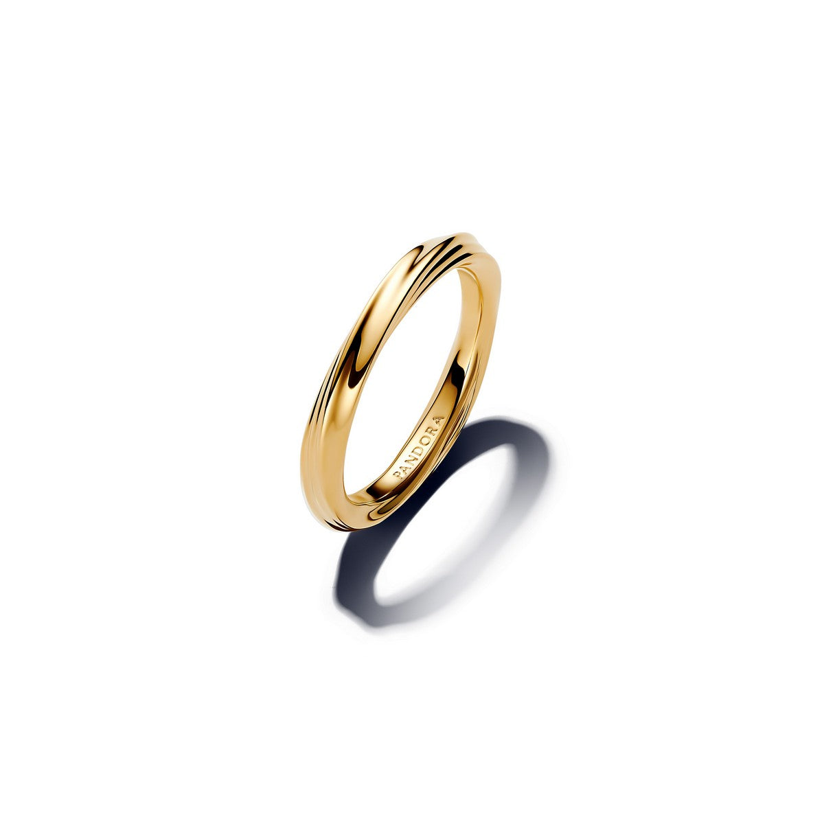 Pandora Gedraaide ring goudverguld - 163888C00