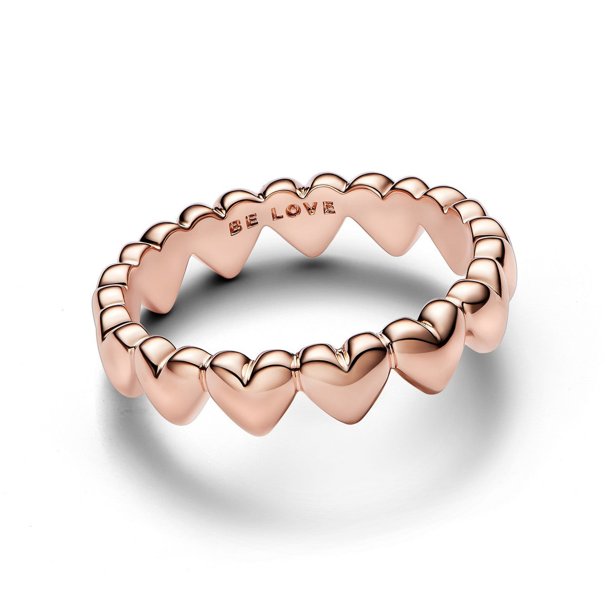 Pandora Rij Harten Ring roségoudverguld - 183427C00