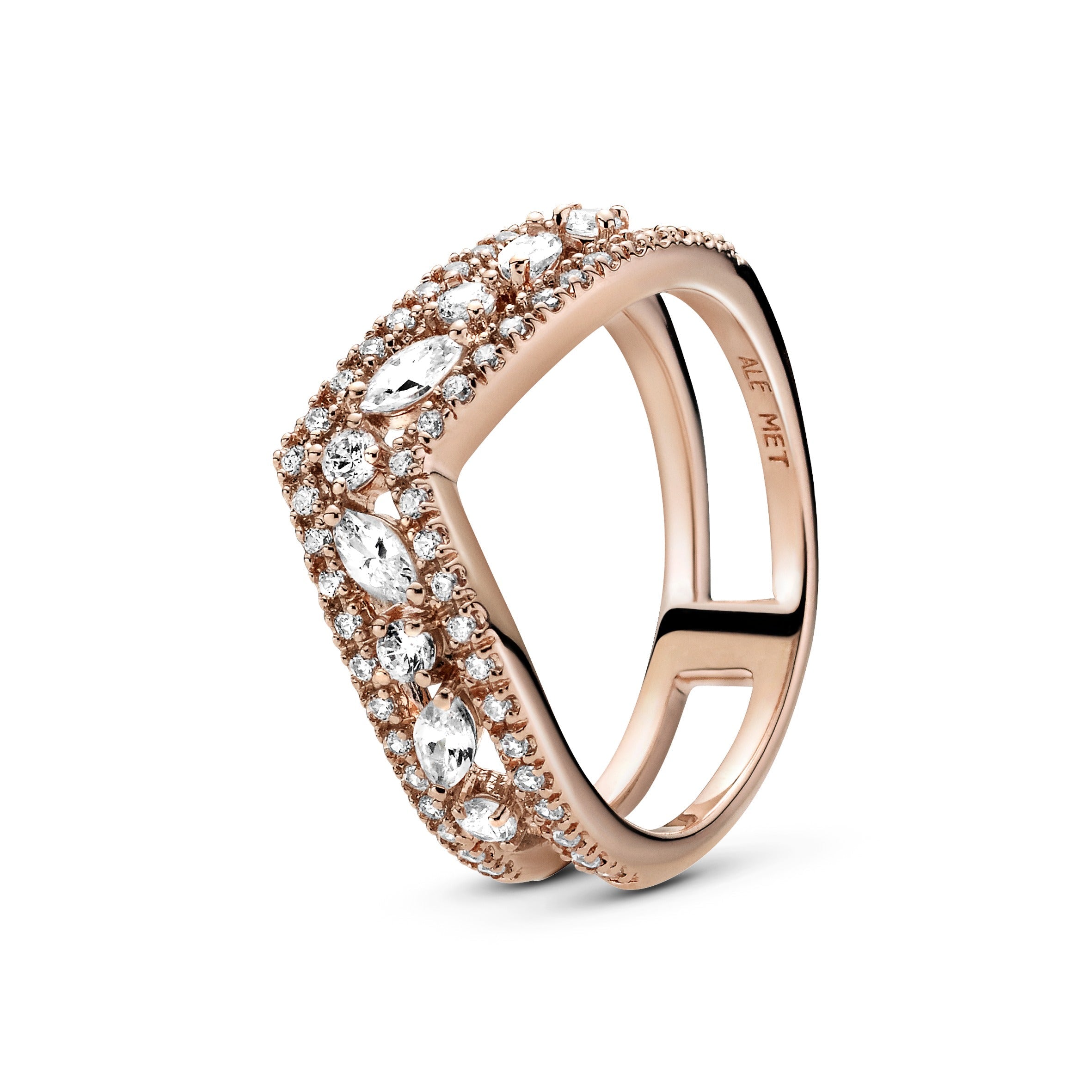 Pandora Sprankelende Marquise Ring roségoudverguld - 189095C01