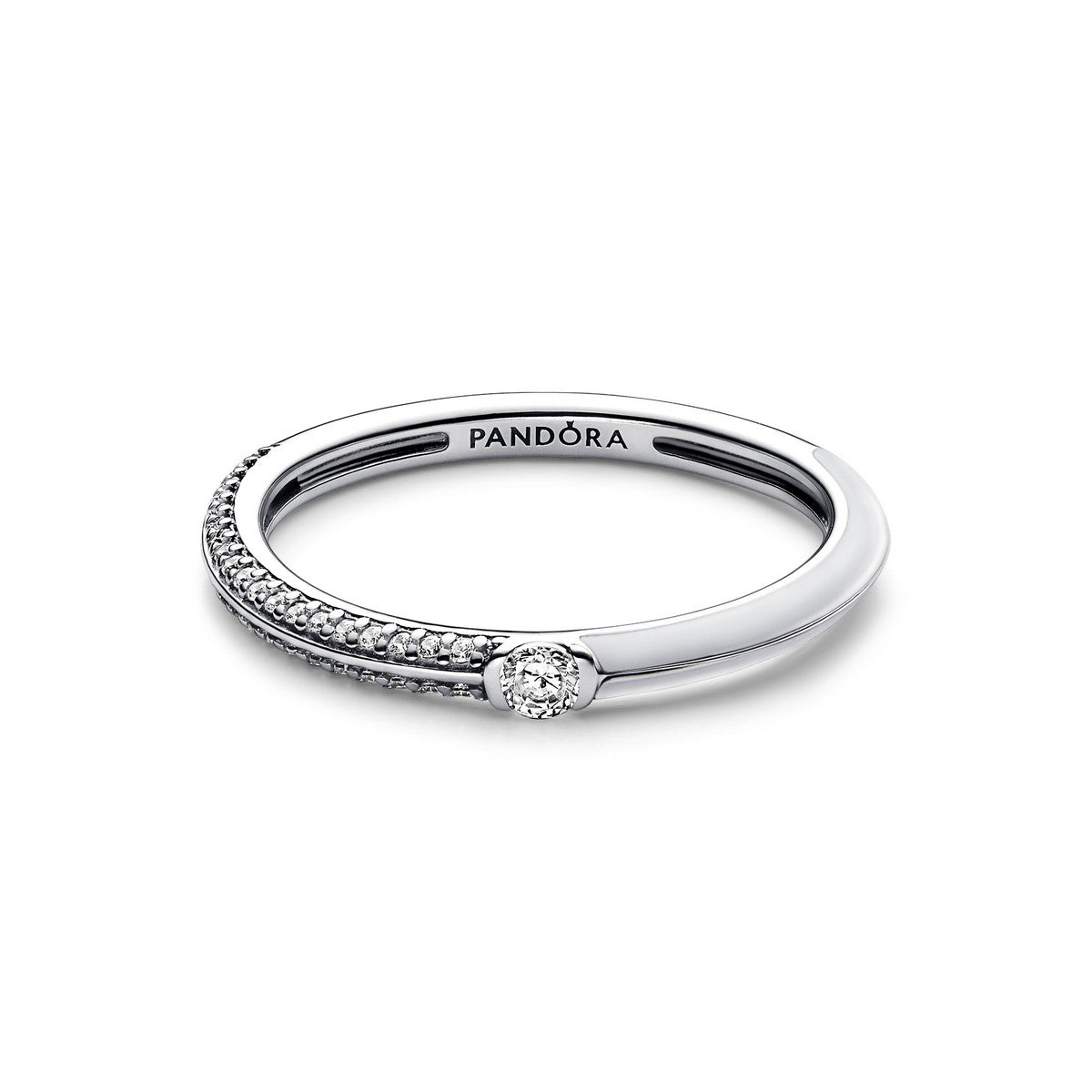 Pandora ME Pavé & witte dubbele ring 192528C02, exclusief en kwalitatief hoogwaardig. Ontdek nu!