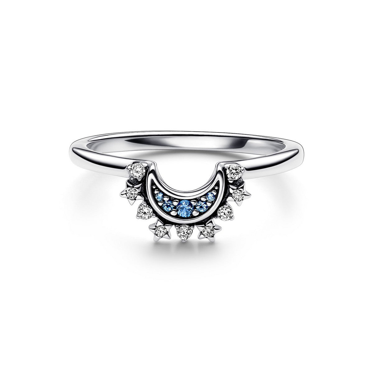 Pandora Hemels Blauwe Sprankelende Sterrenring zilver - 192675C01