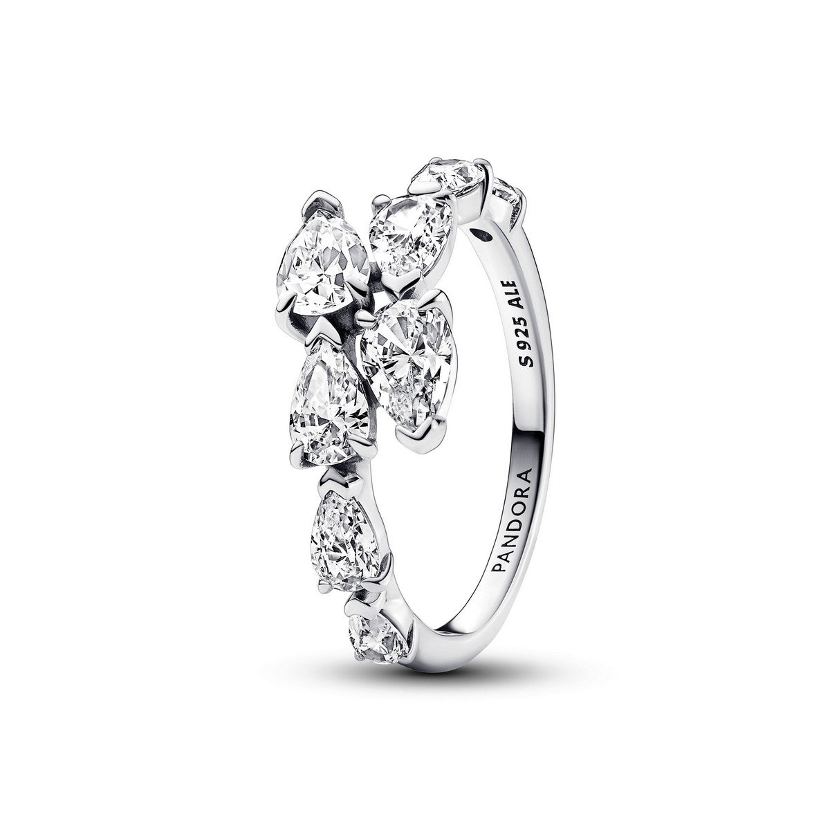 Pandora Sprankelende Overlappende Bandring zilver - 193004C01