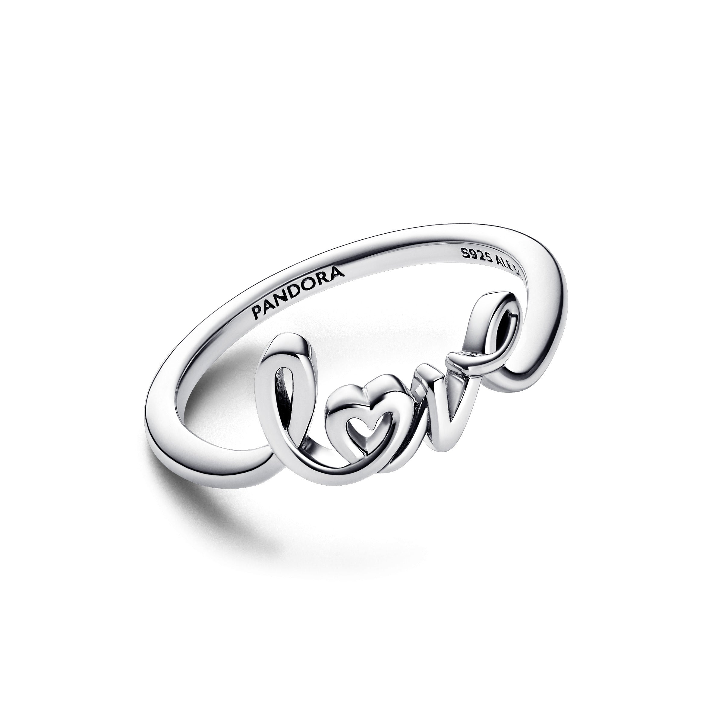 Pandora Handgeschreven love ring zilver - 193058C00