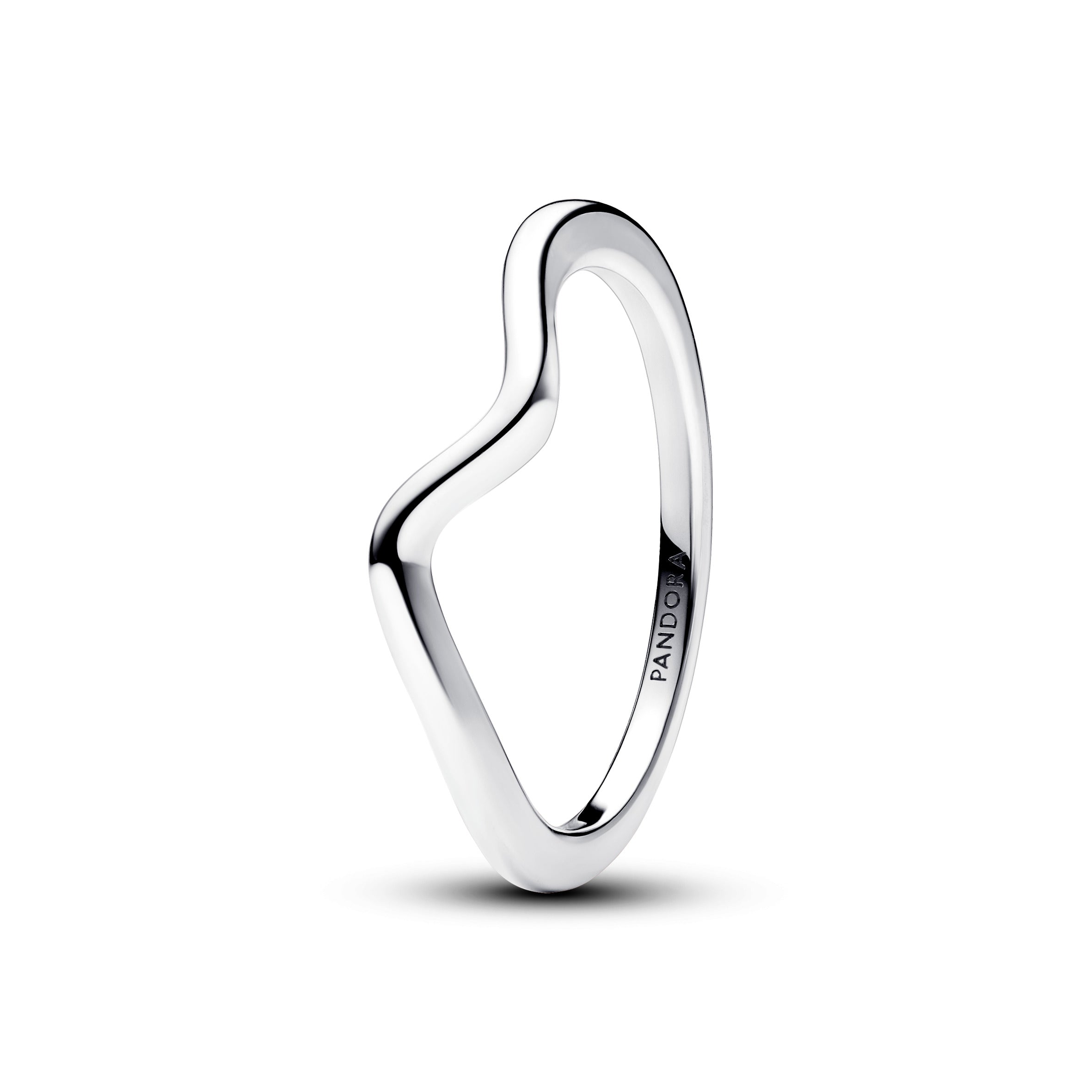 Pandora Gepolijste golvende ring zilver - 193095C00