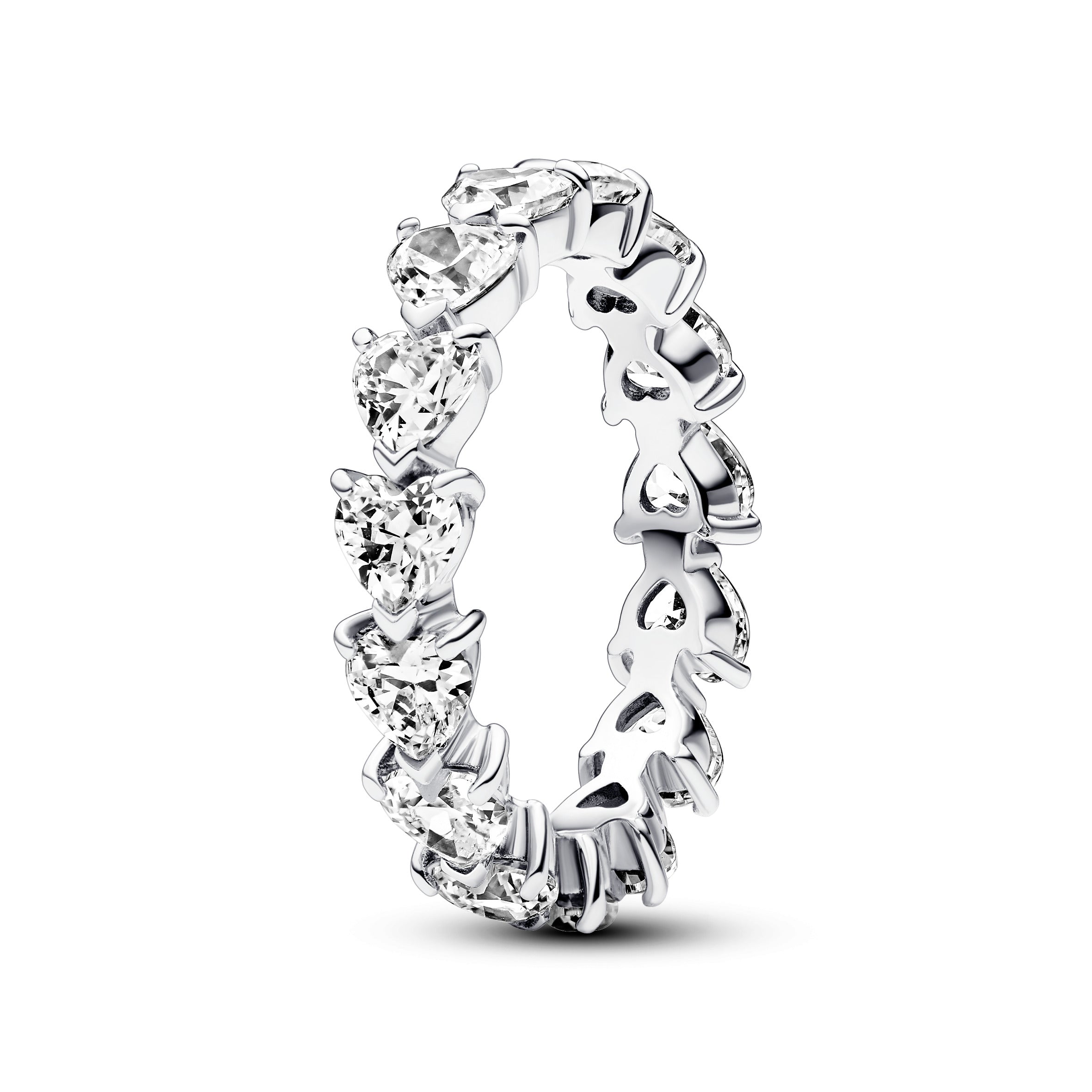 Pandora Eternity-ring met hartenrij zilver - 193103C01