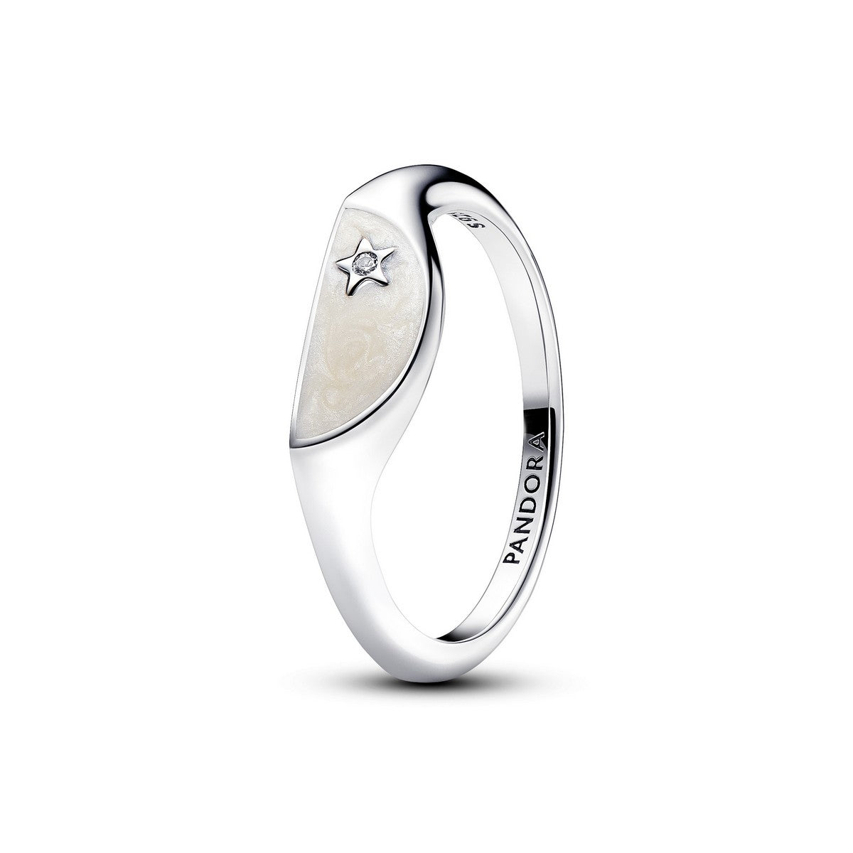 Pandora ME Halve Emaille Zegelring zilver - 193325C01