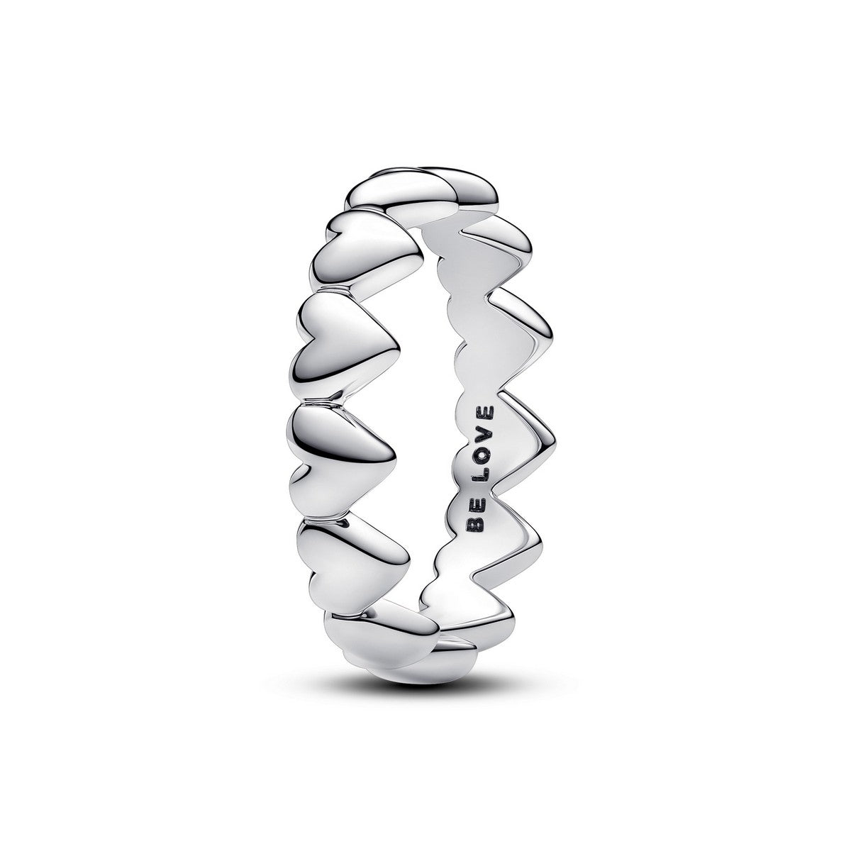 Pandora Rij Harten Ring zilver - 193427C00
