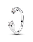 Pandora Sprankelende open ring met vallende sterren – 193582C01 - PansiteNederland.nl