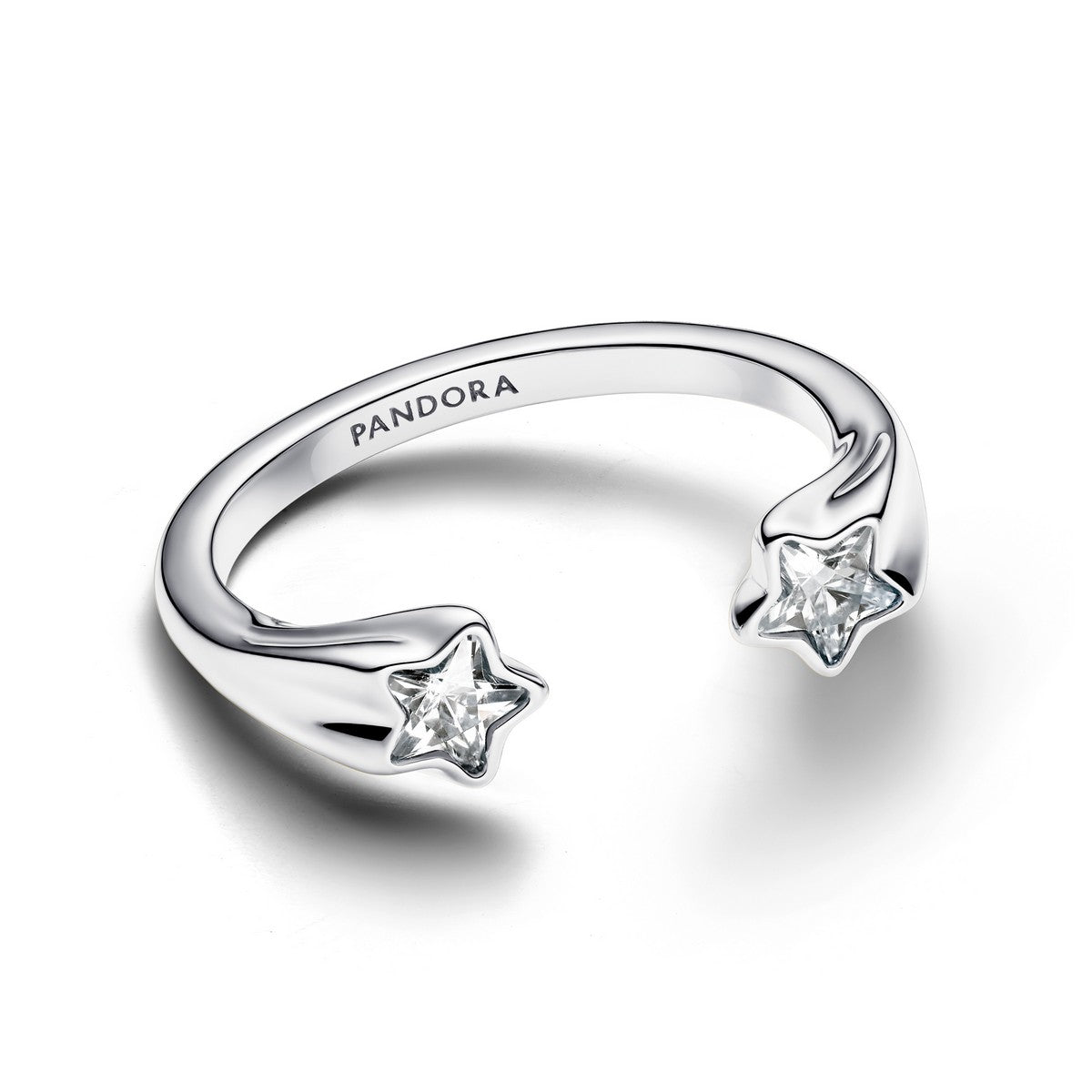 Pandora Sprankelende open ring met vallende sterren zilver - 193582C01