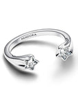 Pandora Sprankelende open ring met vallende sterren – 193582C01 - PansiteNederland.nl