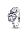Pandora Sprankelende Halo Harten Ring 193659C01 - PansiteNederland.nl