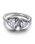 Pandora Sprankelende Halo Harten Ring 193659C01 - PansiteNederland.nl