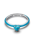 Pandora Turquoise Hartsteen Ring - 193828C01 - PansiteNederland.nl