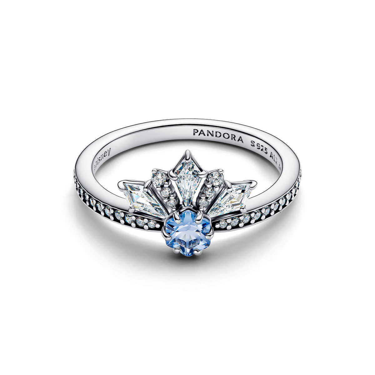 Pandora Disney Elsa Tiara Ring 194134C01 – Sterling Zilver met Blauwe Stenen