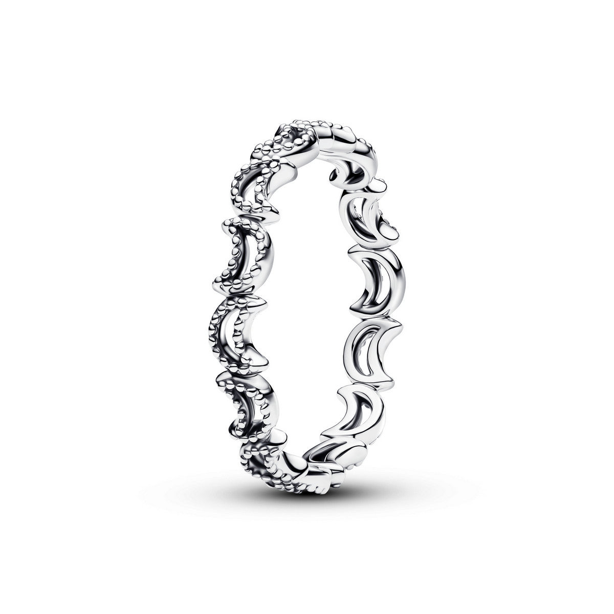 Pandora Maan Ring 194258C00 – Sterling Zilver met Kralen