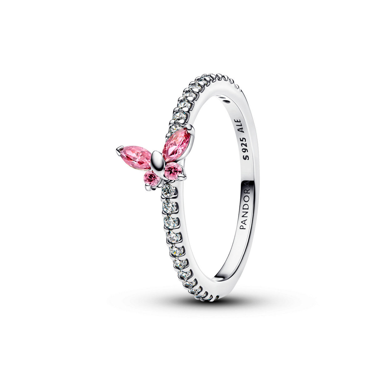 Pandora Vlinder Ring 194269C02 – Sterling Zilver met Roze Zirkonia