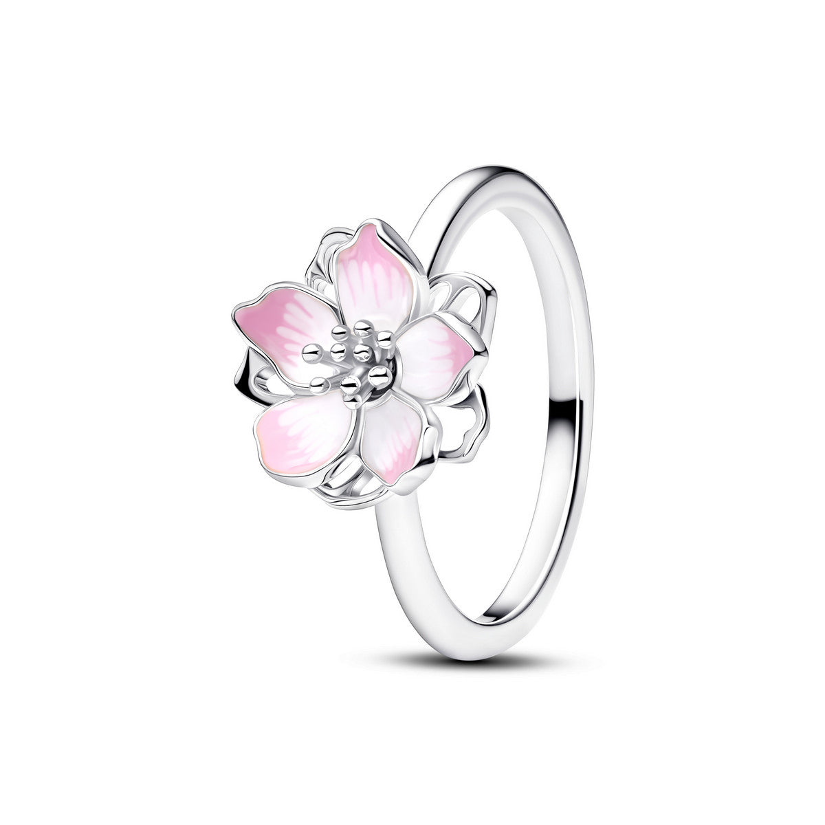 Pandora Kersenbloesem Ring zilver roze - 194371C01