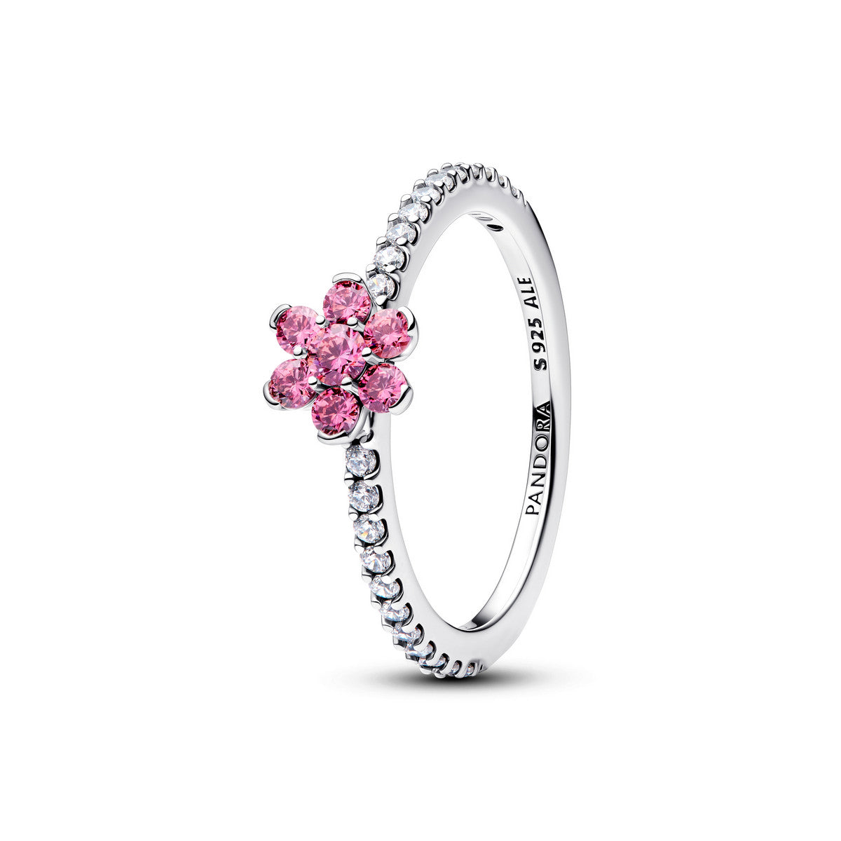 Pandora Sprankelend Roze Madeliefje Ring zilver - 194499C02
