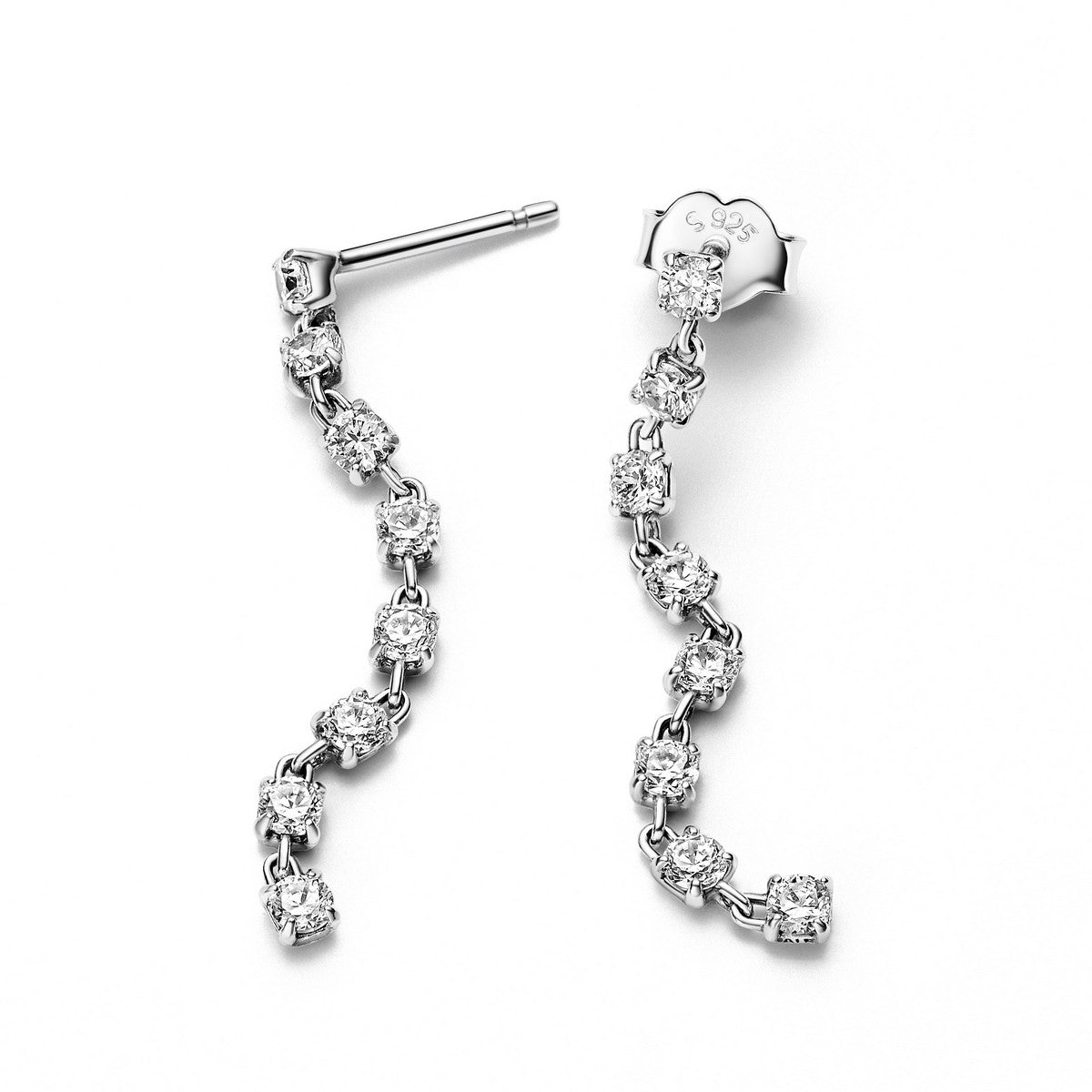Pandora Zilveren Druppeloorbellen met Heldere Zirkonia 293159C01 - PansiteNederland.nl